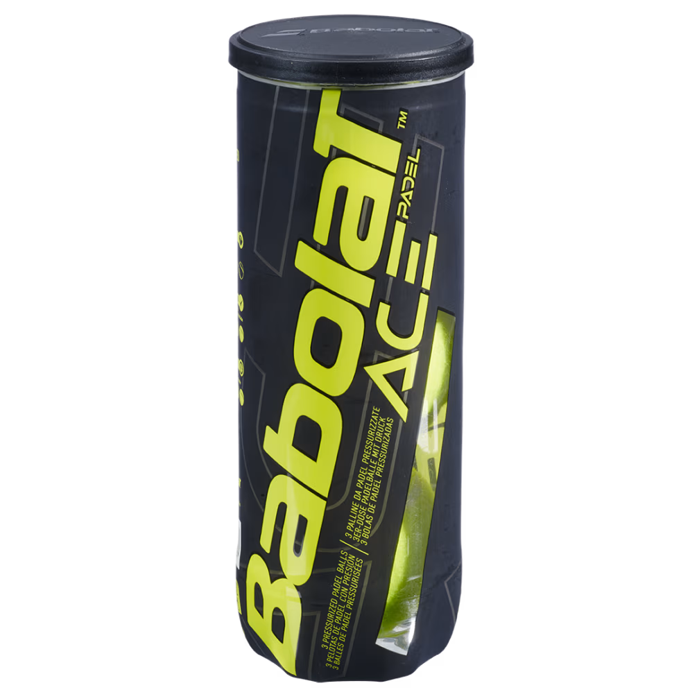 Tube de 3 balles de padel Babolat Ace