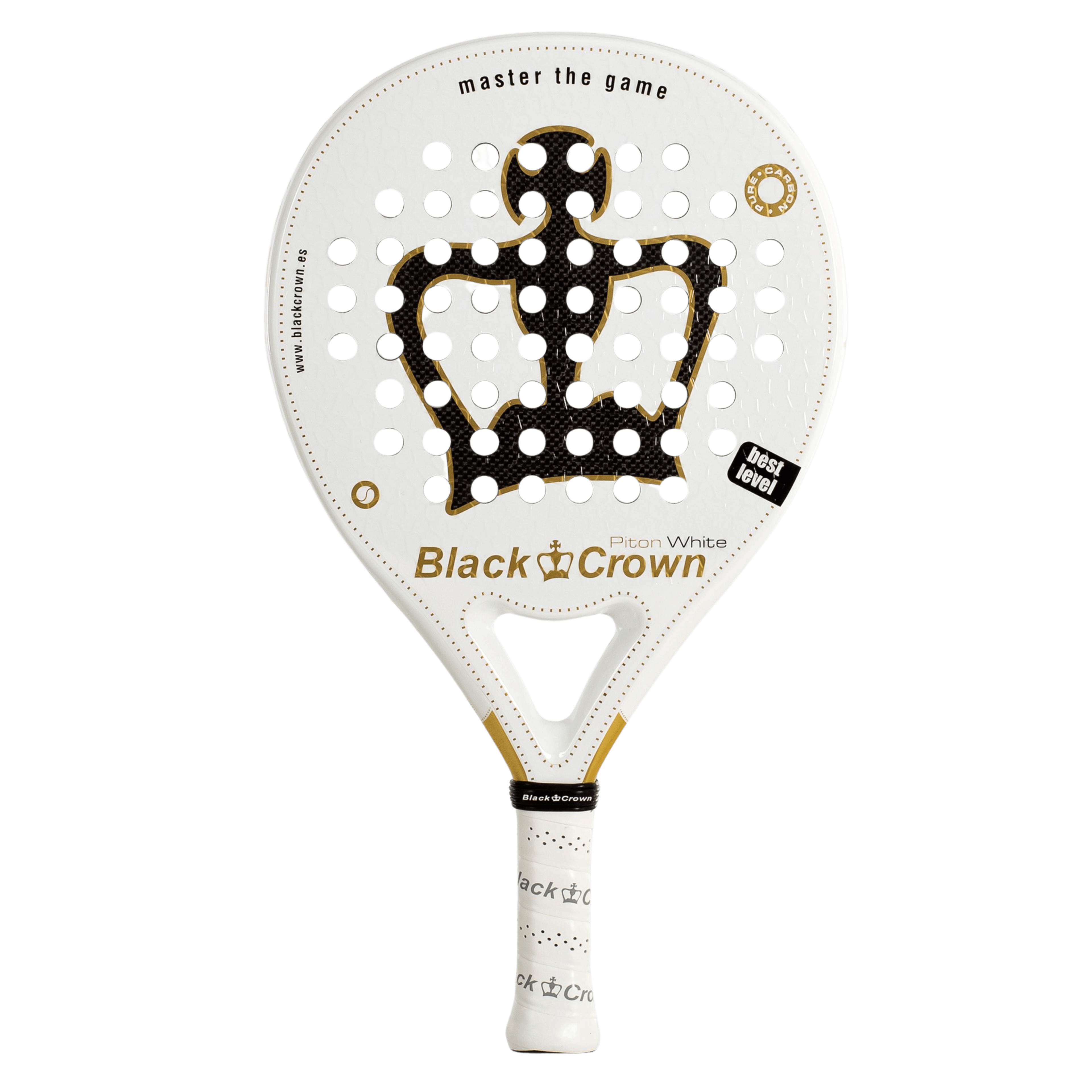 Raquette de padel Black Crown Piton White