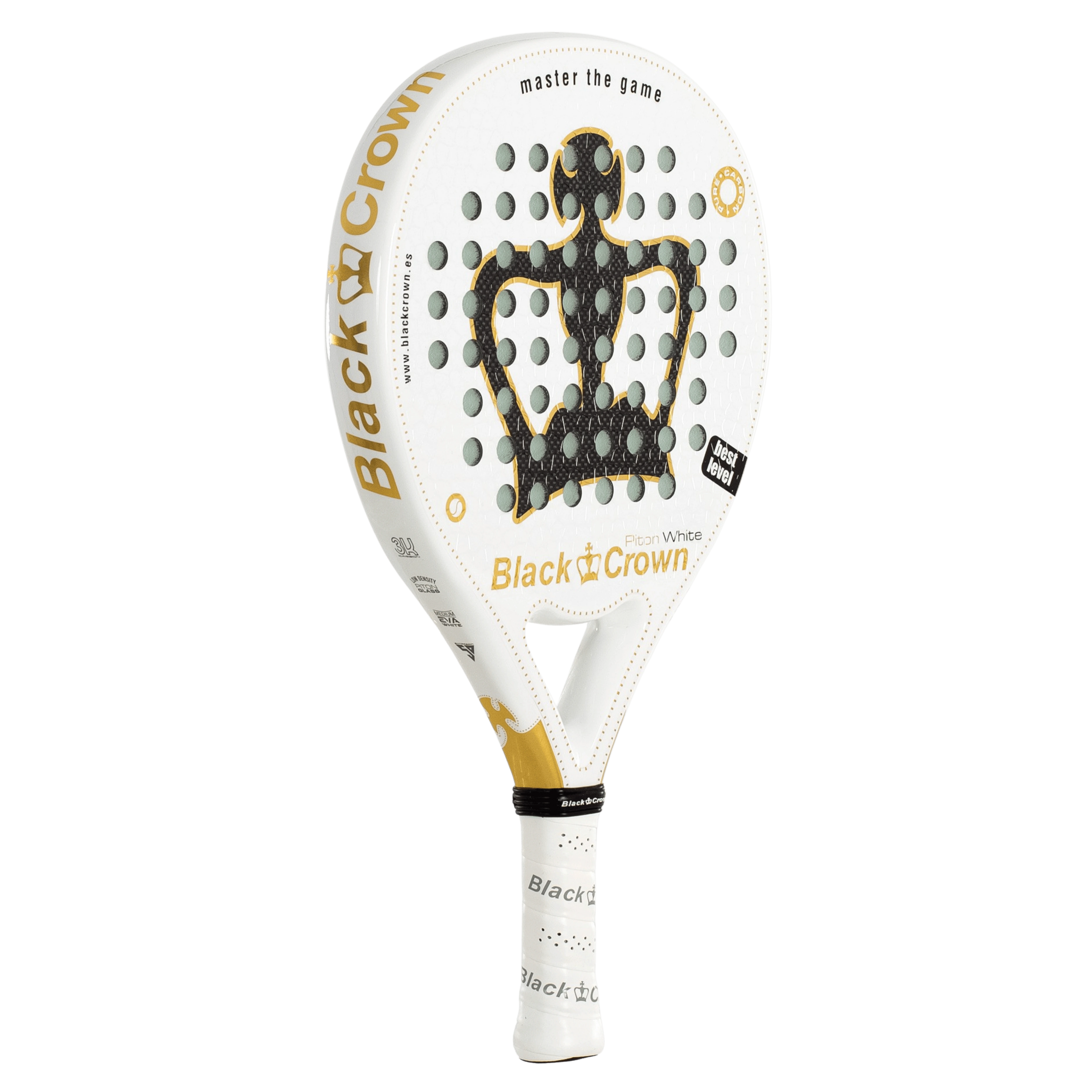 Raquette de padel Black Crown Piton White