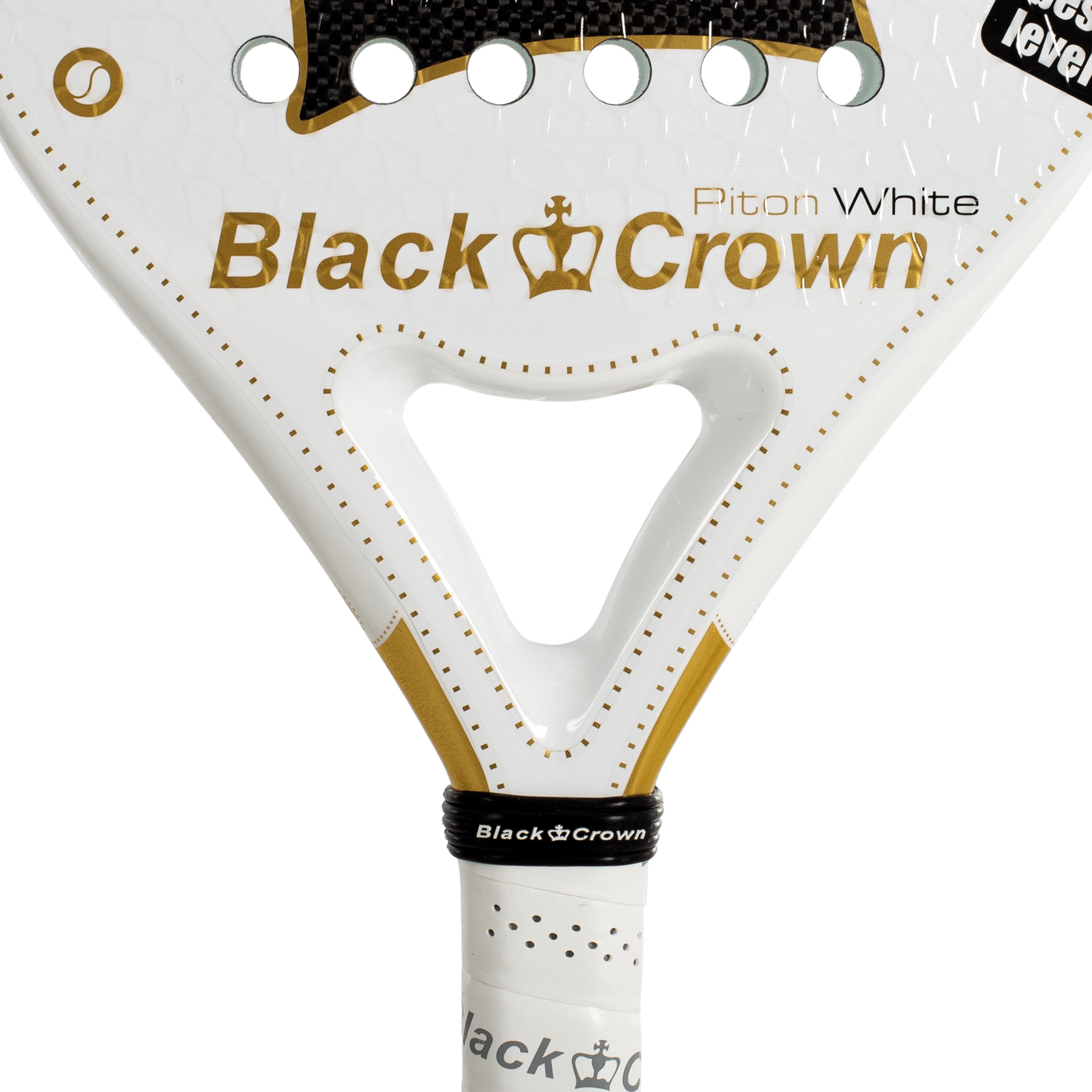 Raquette de padel Black Crown Piton White