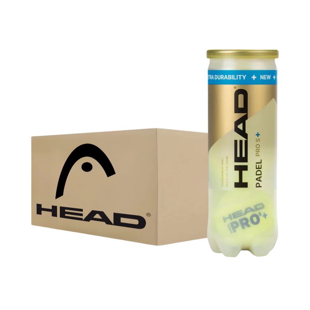 Carton de 24 tubes de balles de padel Head Pro S+