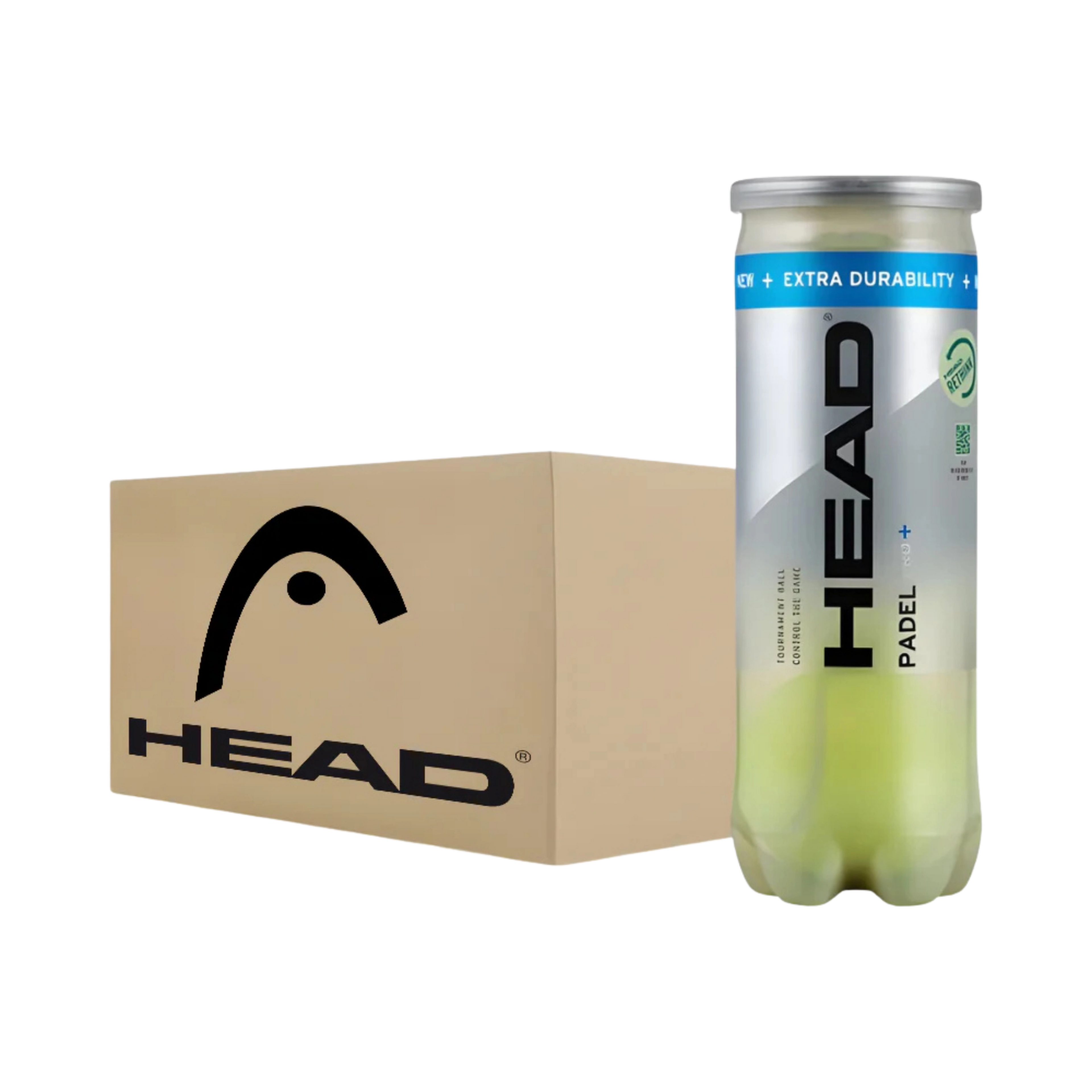Carton de 24 tubes de balles de padel Head Pro+