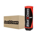 Carton de 24 tubes de balles de padel Black Crown Pro