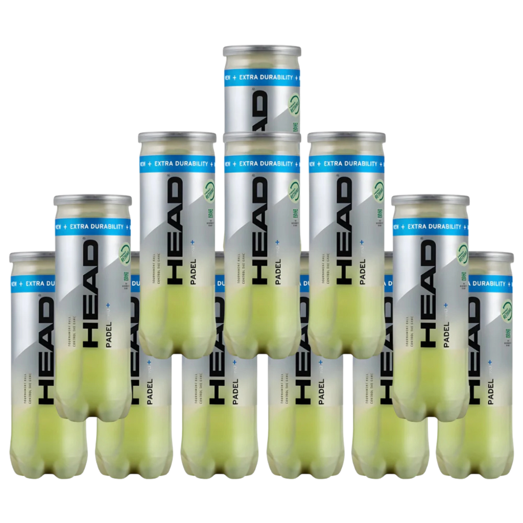 Pack de 12 tubes de balles de padel Head Pro+