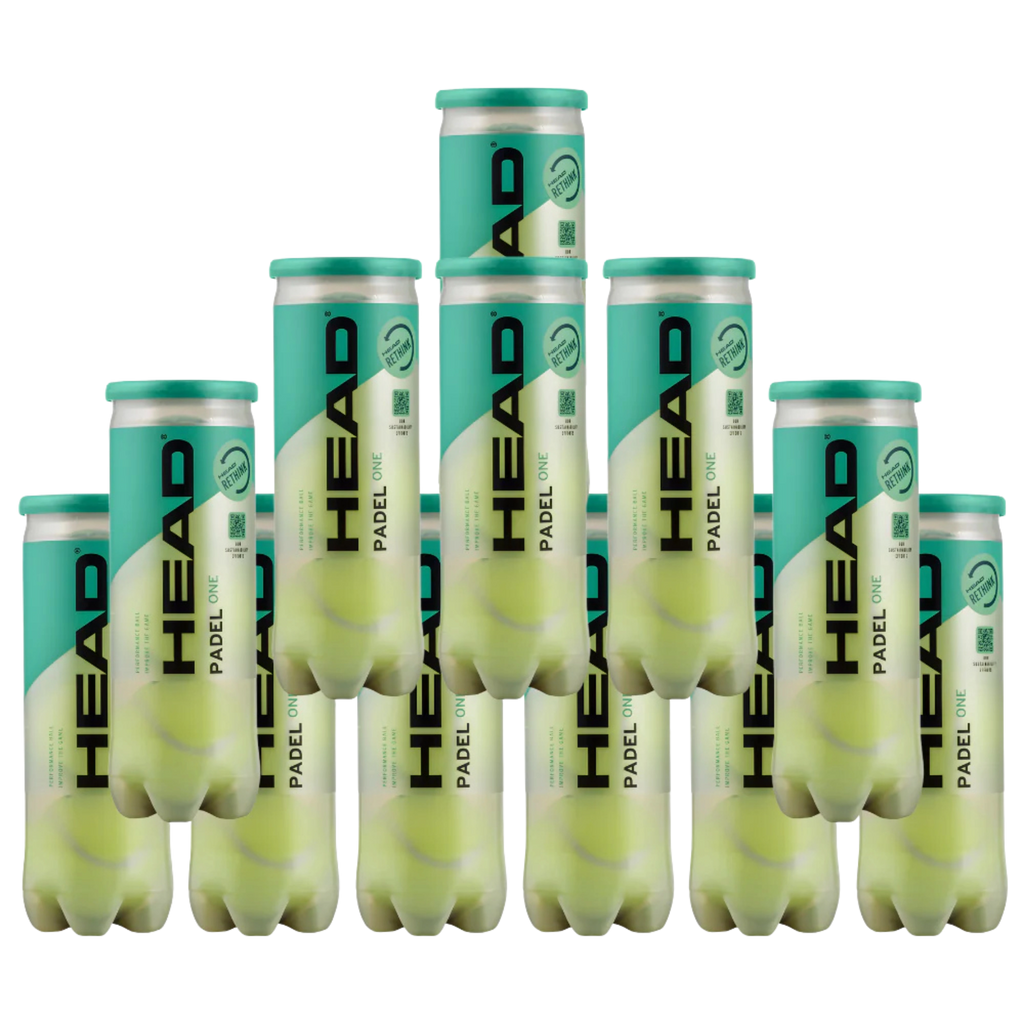 Pack de 12 tubes de balles Head Padel One