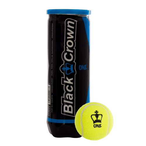Carton de 24 tubes de balles de padel Black Crown One