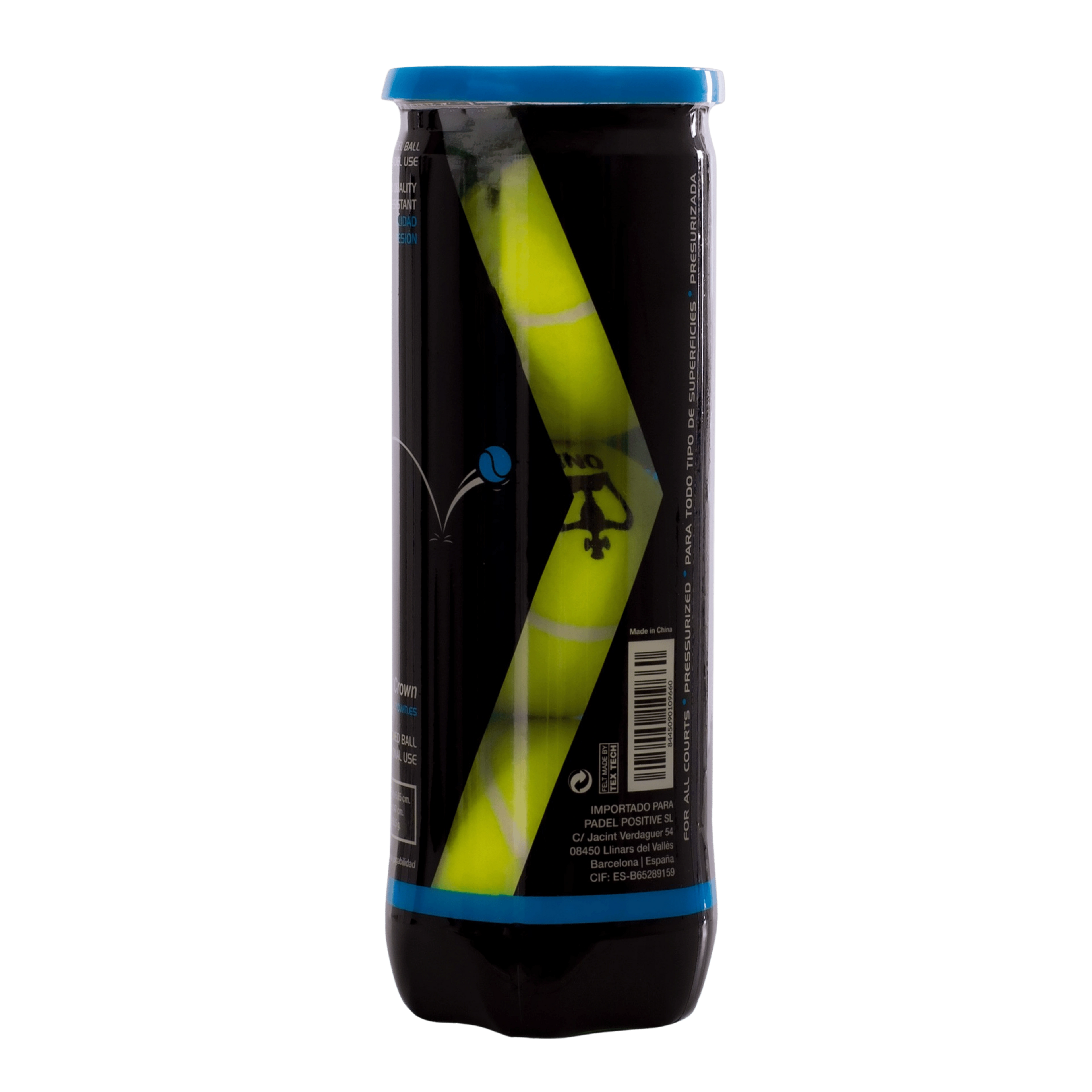 Carton de 24 tubes de balles de padel Black Crown One