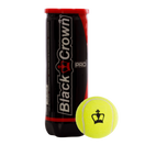 Tube of 3 Black Crown Pro padel balls