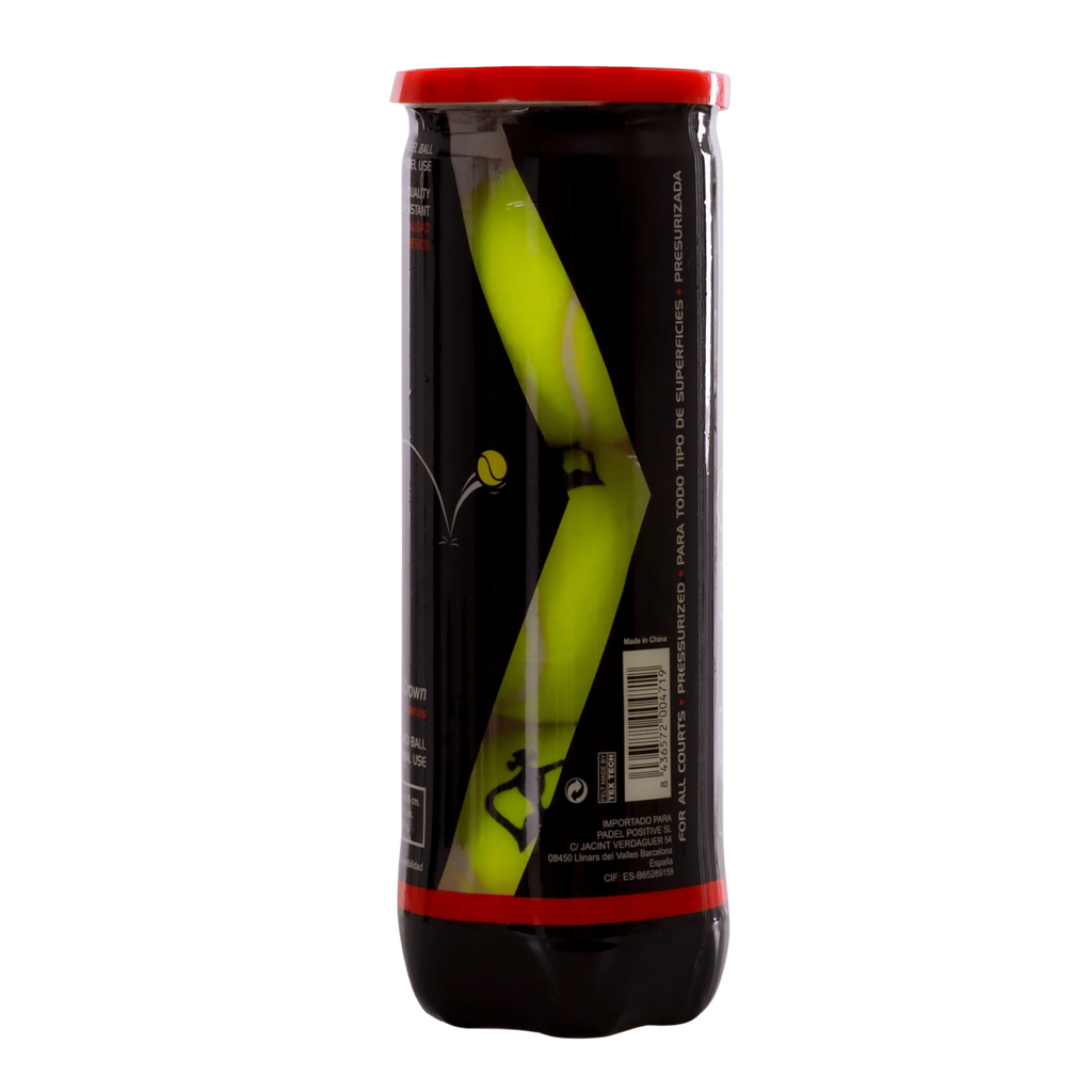Pack de 12 tubes de balles de padel Black Crown Pro