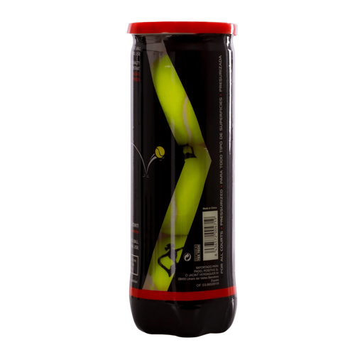 Carton de 24 tubes de balles de padel Black Crown Pro