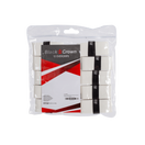 Pack of 12 Black Crown white overgrips