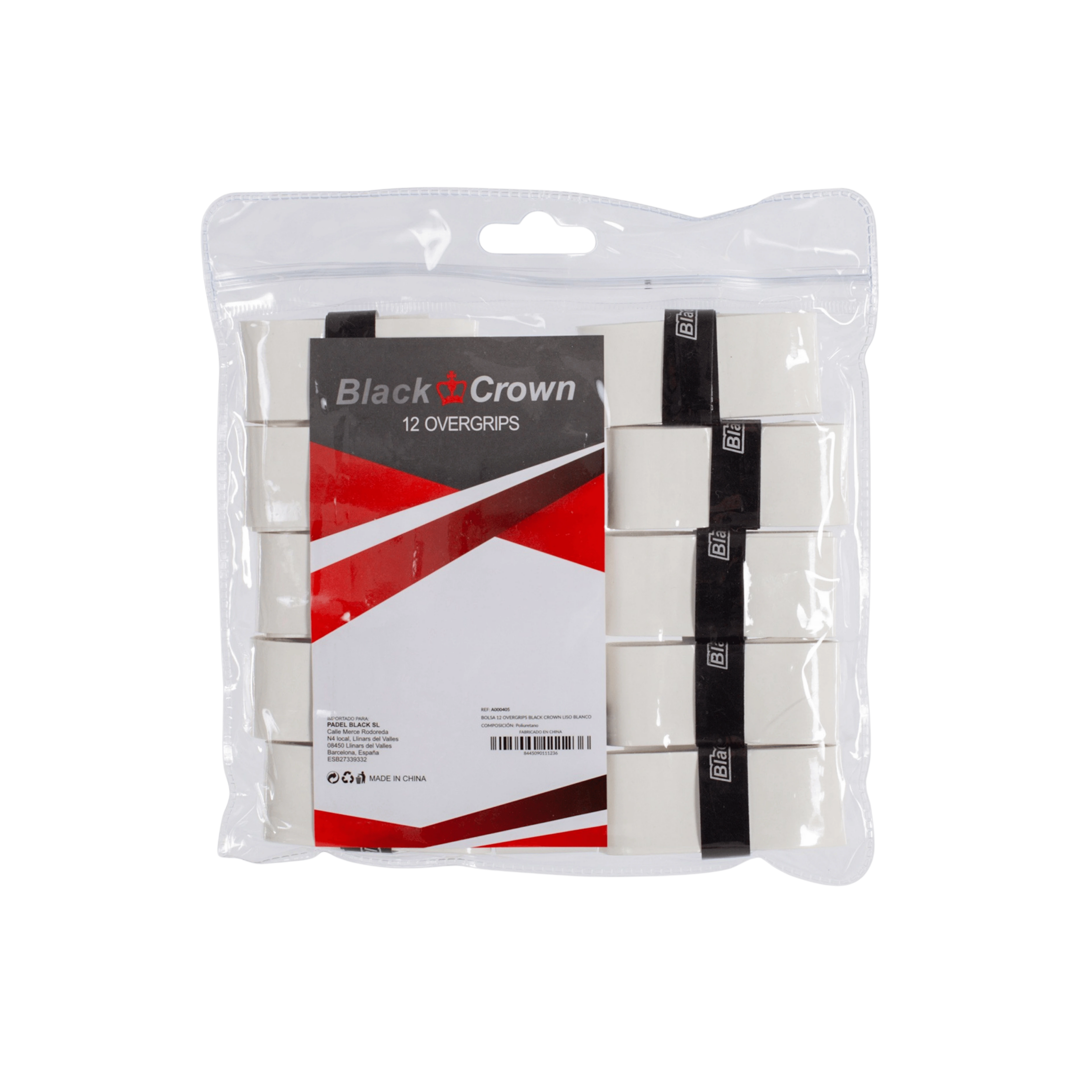 Sachet de 12 surgrips blancs Black Crown