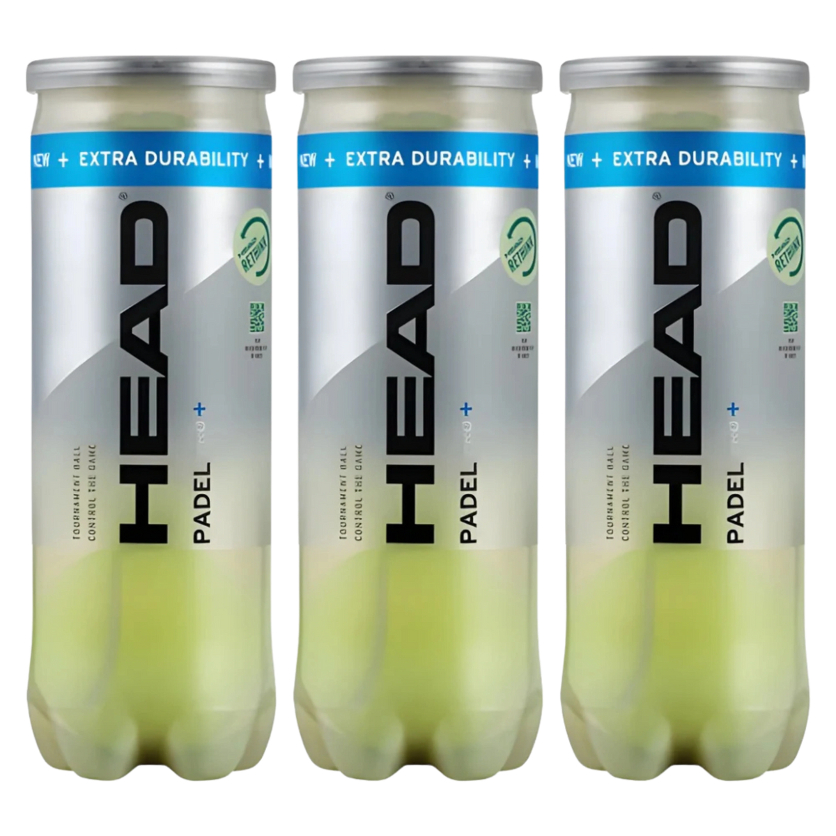Tripack de 3 tubes de balles de padel Head Pro+