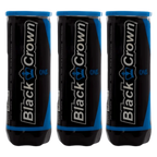 Tripack de 3 tubes de balles de padel Black Crown One