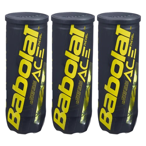 Tripack de 3 tubes de balles de padel Babolat Ace