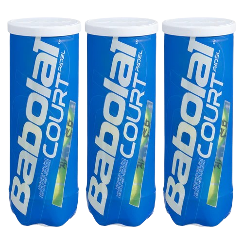 Tripack de 3 tubes de balles de padel Babolat Court
