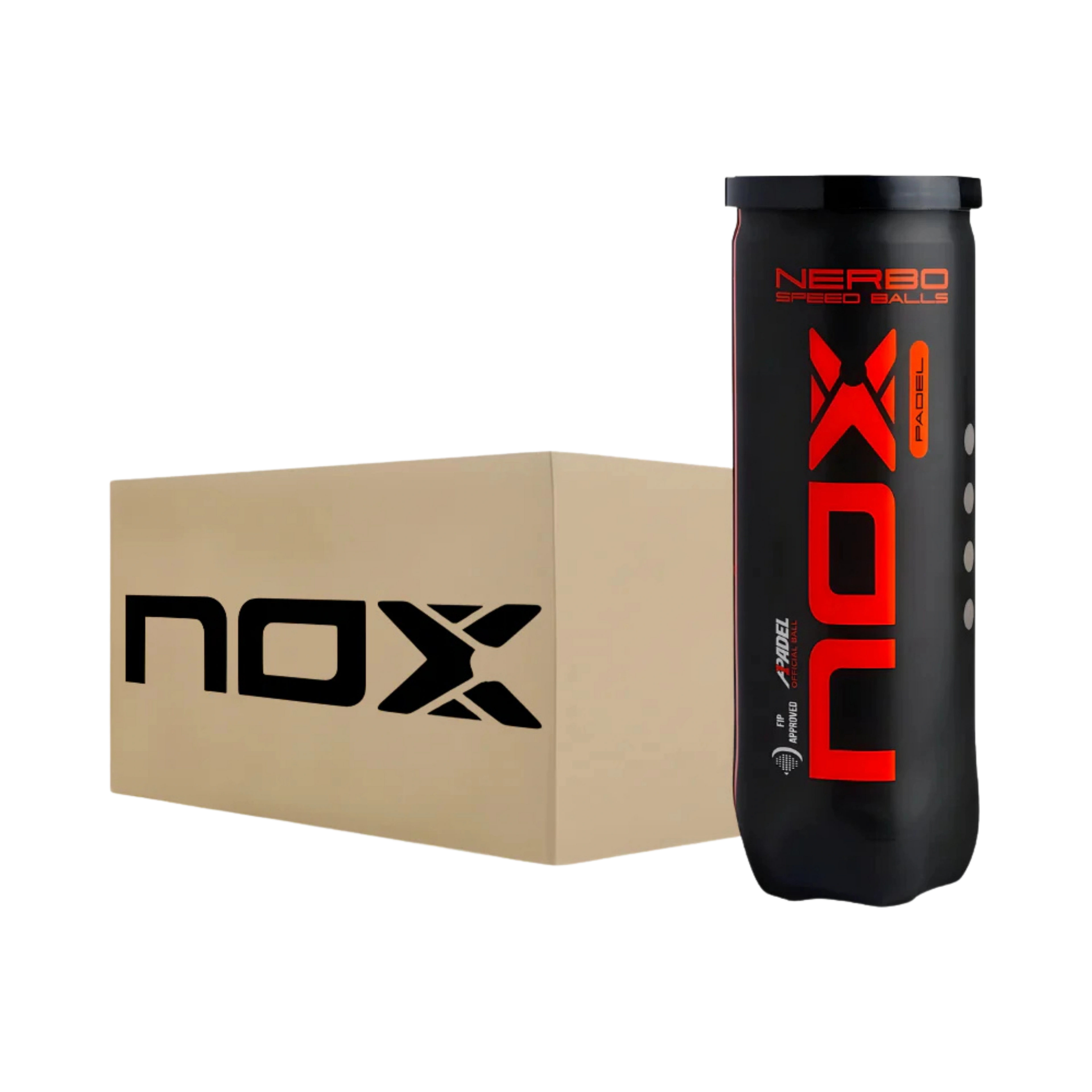 Carton de 24 tubes de balles de padel NOX Nerbo