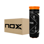 Carton de 24 tubes de balles de padel NOX Pro Titanium