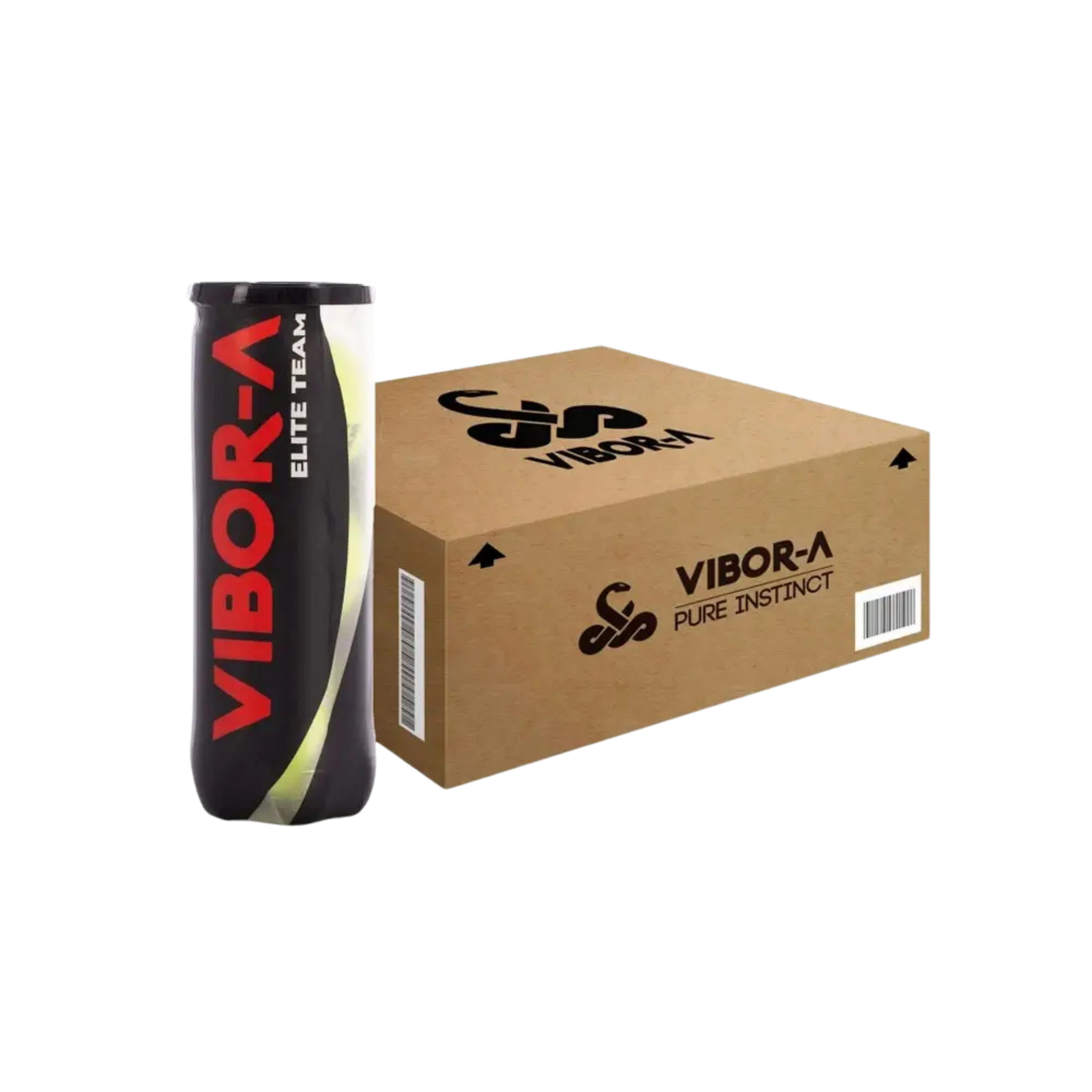 Carton de 24 tubes de balles de padel Vibor-A Elite Team