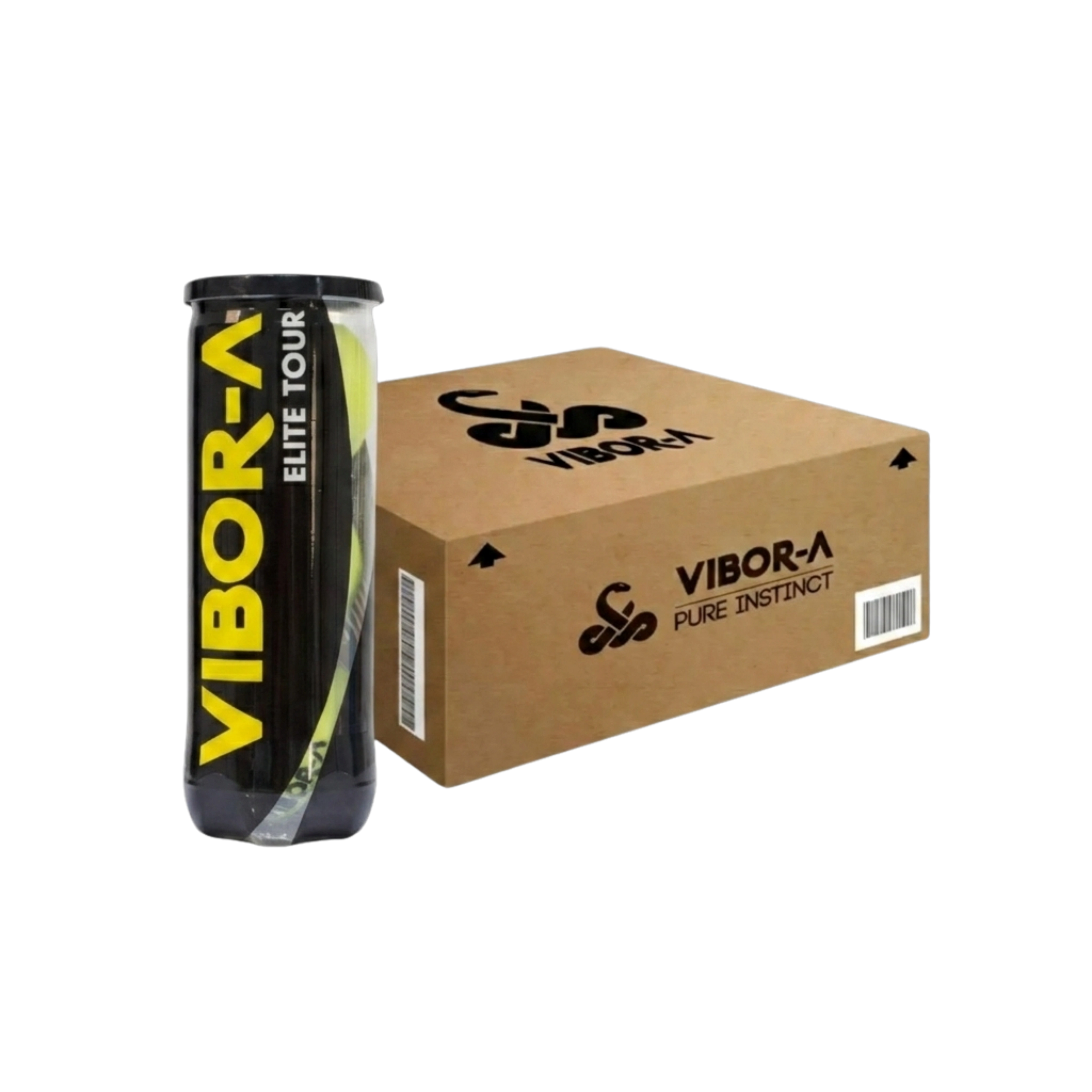 Carton de 24 tubes de balles de padel Vibor-A Elite Tour
