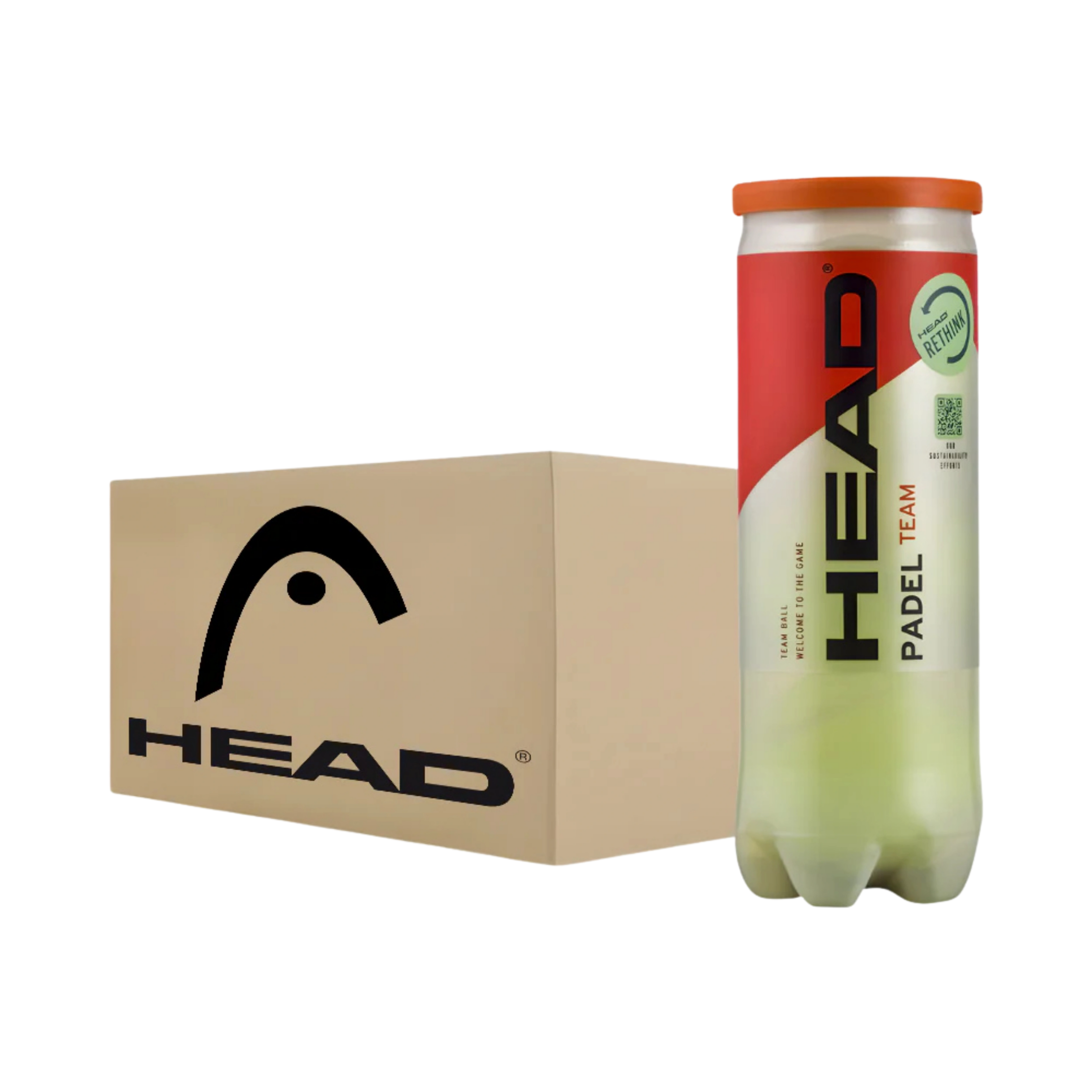 Carton de 24 tubes de balles Head Padel Team
