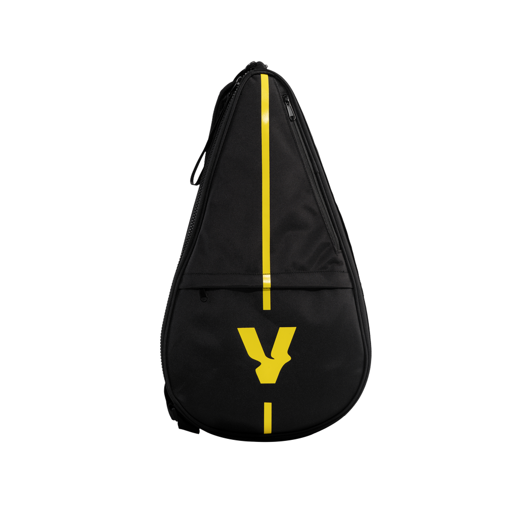 Housse de raquette de padel Volt noire, vue de face