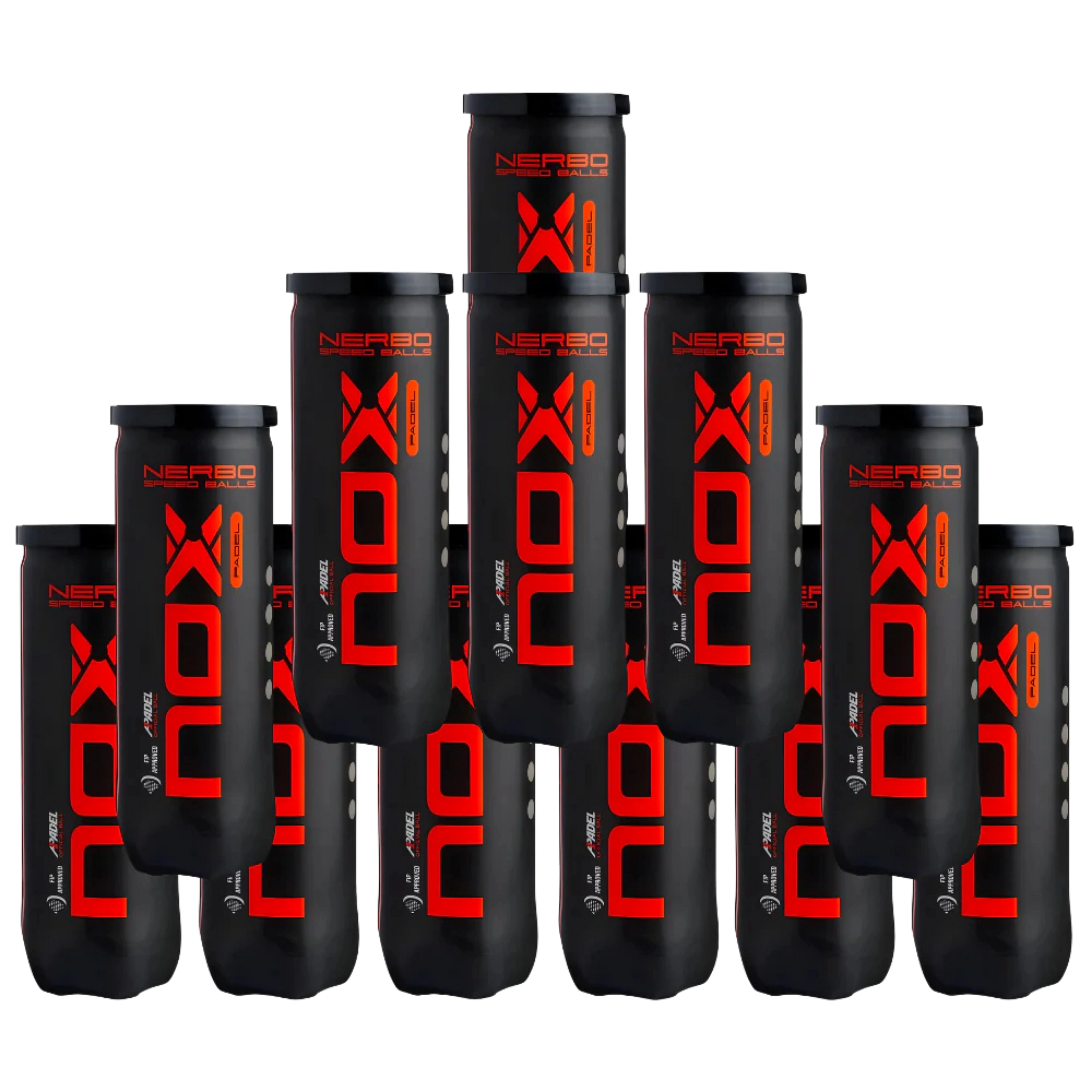 Pack de 12 tubes de balles de padel NOX Nerbo