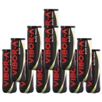 Pack de 12 tubes de balles de padel Vibor-A Elite Team