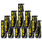 Pack de 12 tubes de balles de padel Vibor-A Elite Tour