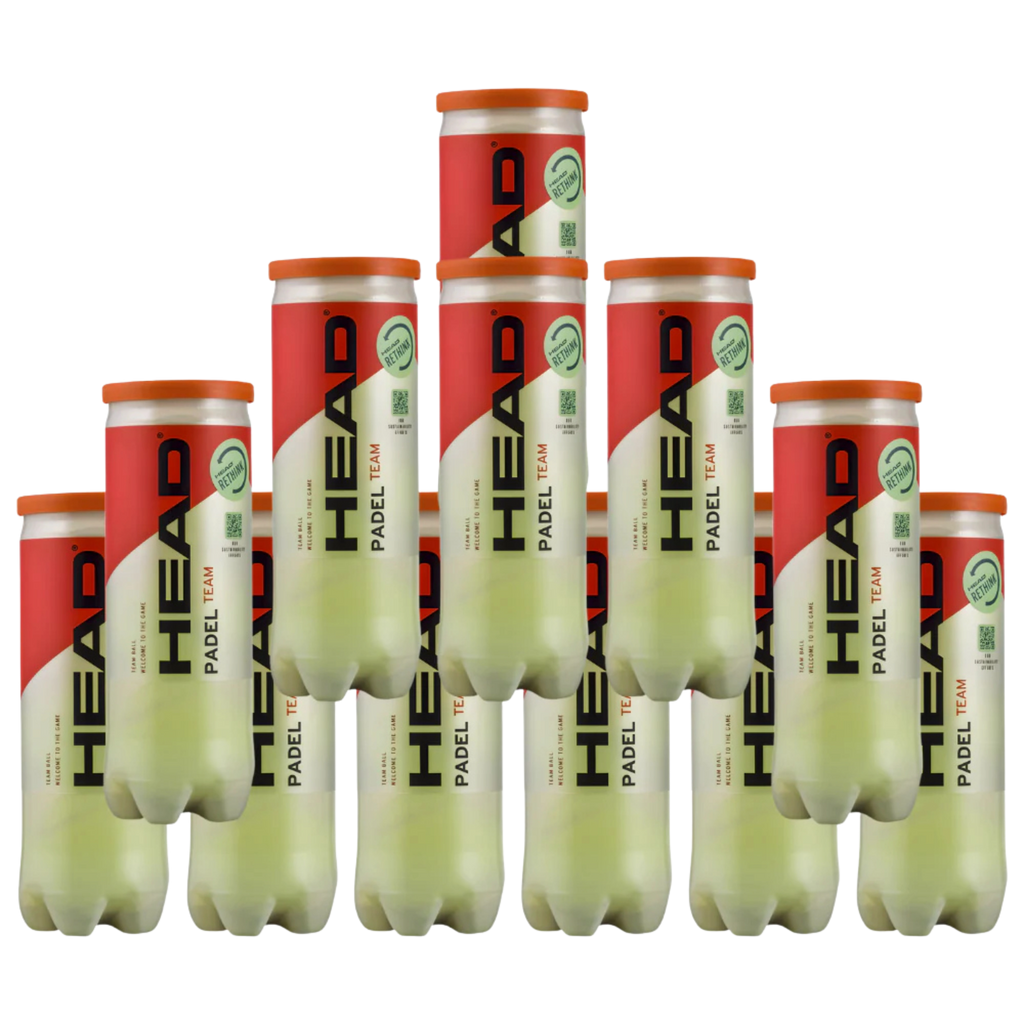 Pack de 12 tubes de balles Head Padel Team