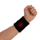 Black Crown Short Terry Wristbands