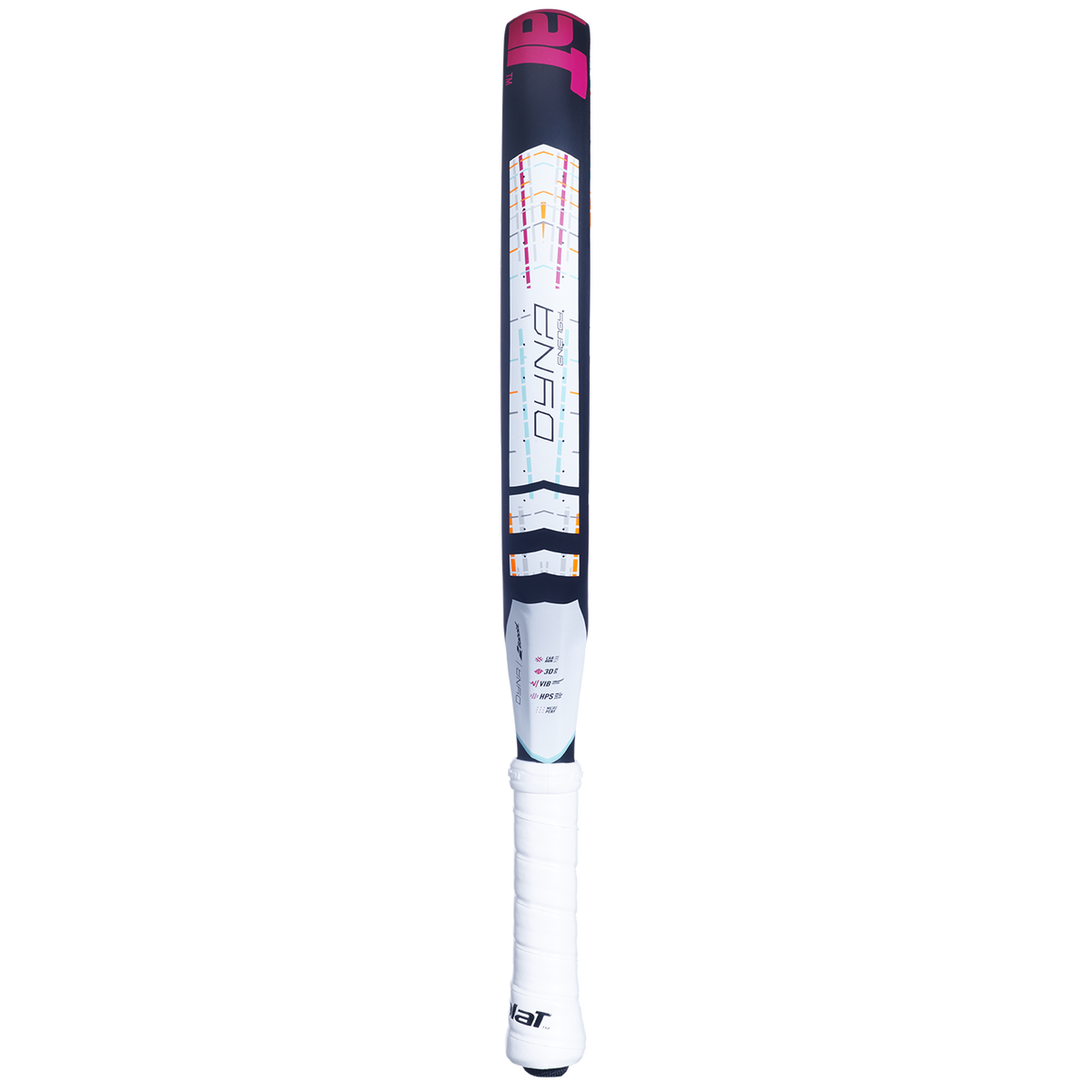 Raquette de padel Babolat Dyna Energy, vue de profil montrant l'épaisseur de cadre de 36 mm