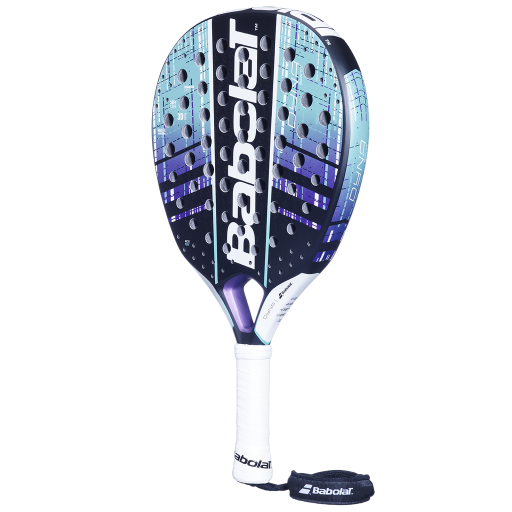 Babolat Dyna Spirit padel racket, three-quarter view