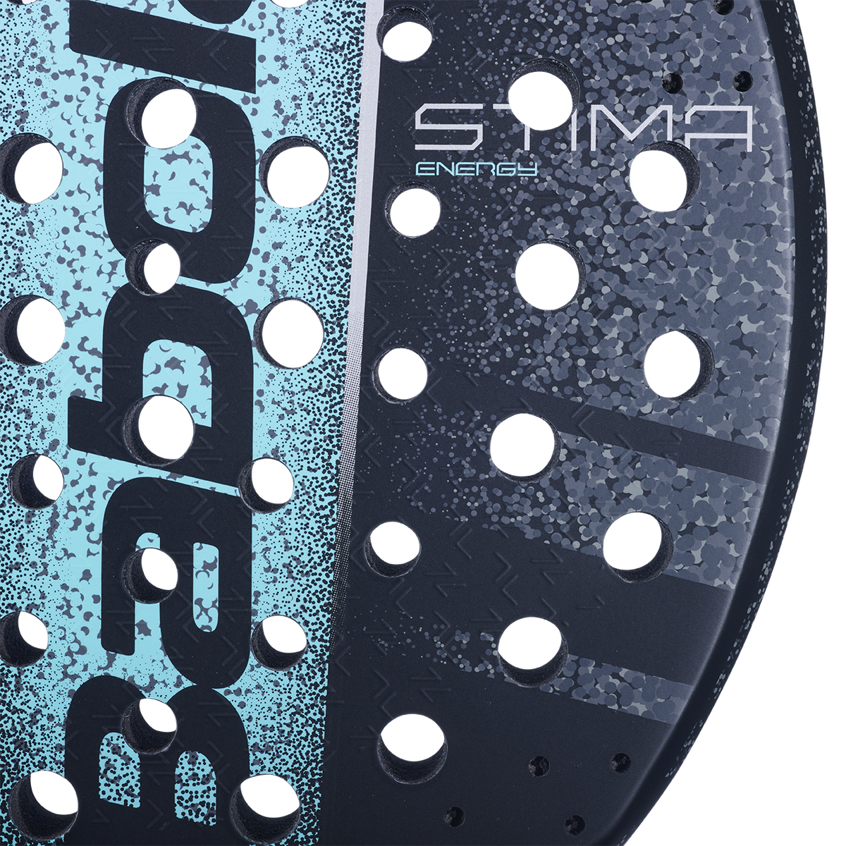 Raquette de padel Babolat Stima Energy, détail de la surface de frappe