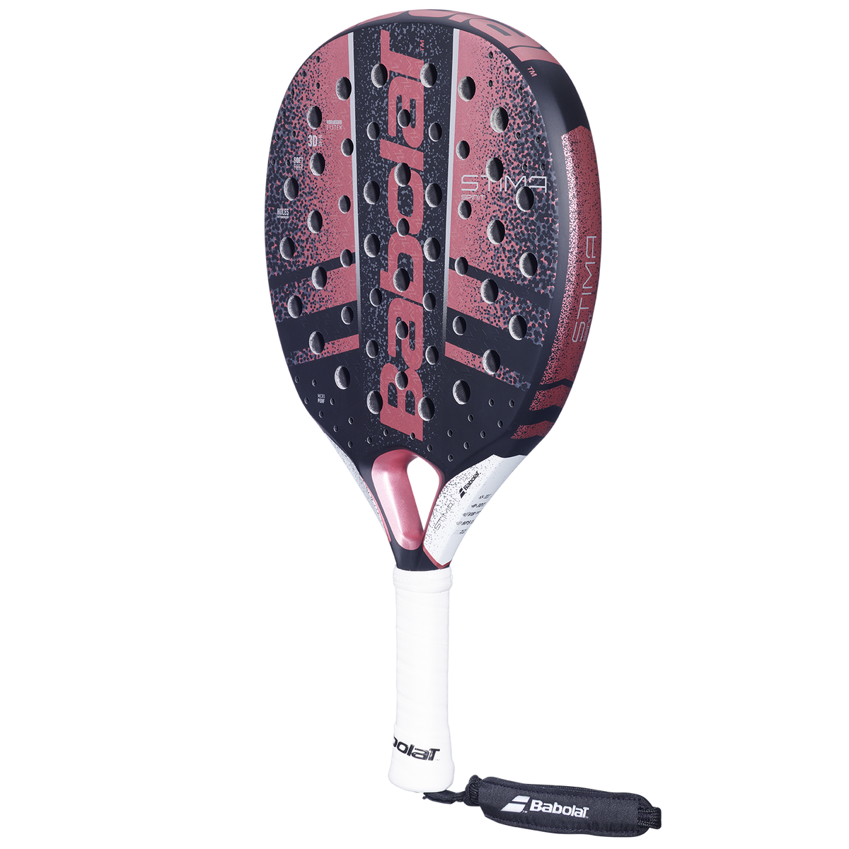 Raquette de padel Babolat Stima Spirit, vue de trois quarts