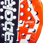 Raquette de padel Babolat Veron Juan Lebrón 3.0, détail de la surface de frappe avec le marquage VERON JL 3.0