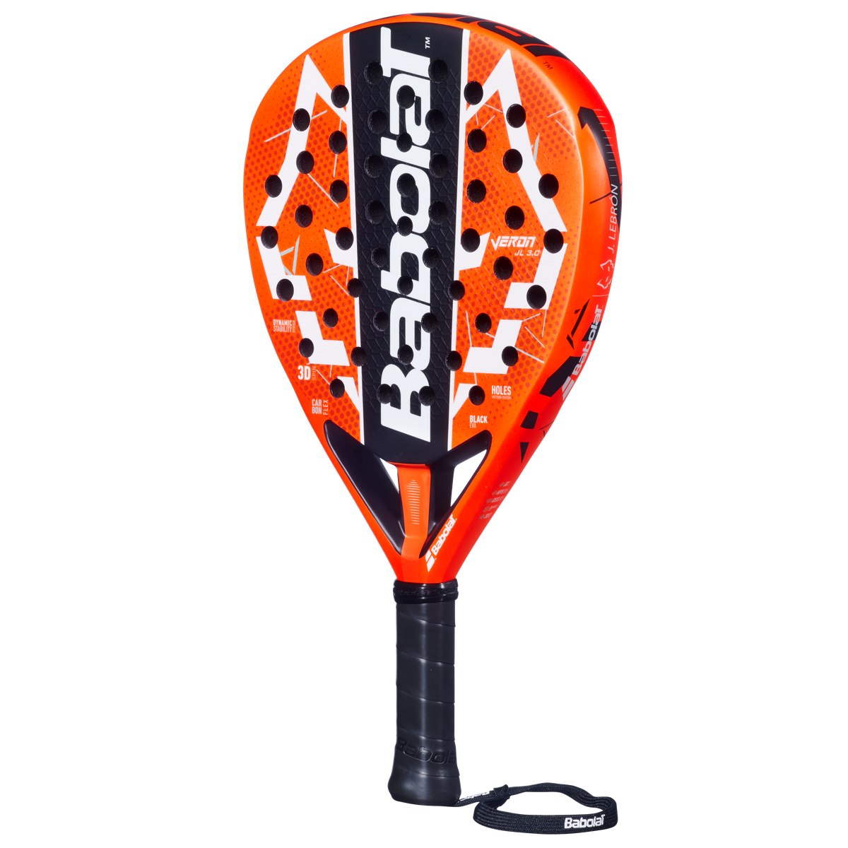 Raquette de padel Babolat Veron Juan Lebrón 3.0, vue de trois quarts