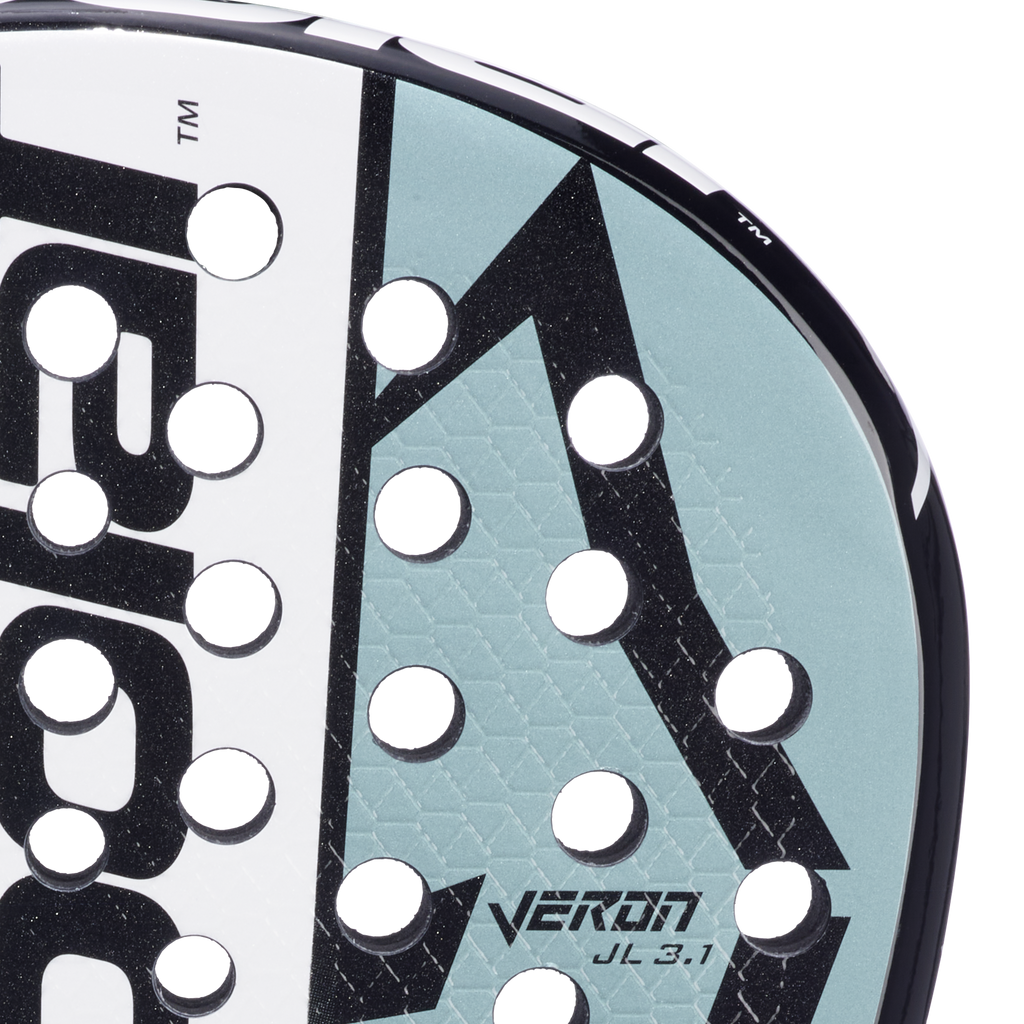 Raquette de padel Babolat Veron Juan Lebrón 3.1 2027, détail de la surface de frappe