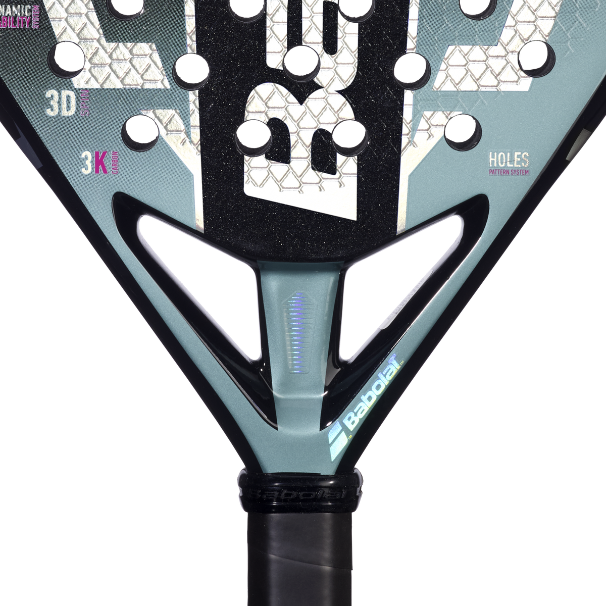 Babolat Viper Juan Lebrón 3.1 2027 padel racket, close-up of the heart