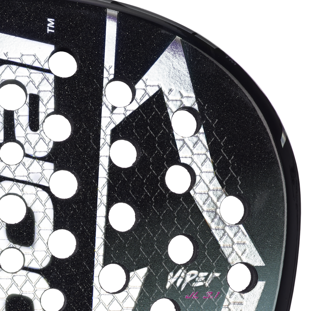 Raquette de padel Babolat Viper Juan Lebrón 3.1 2027, détail de la surface de frappe