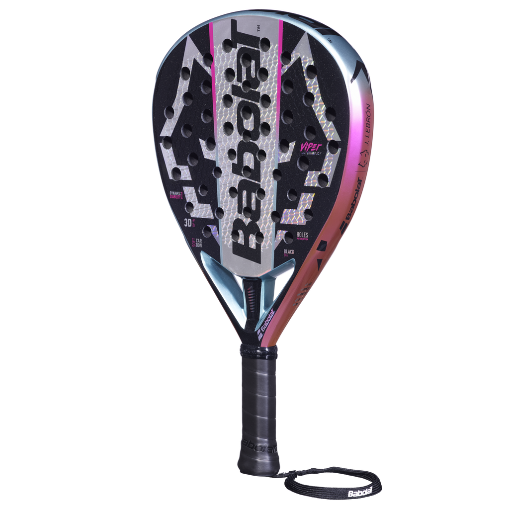 Babolat Viper Soft Juan Lebrón 3.1 2027 padel racket, three-quarter view