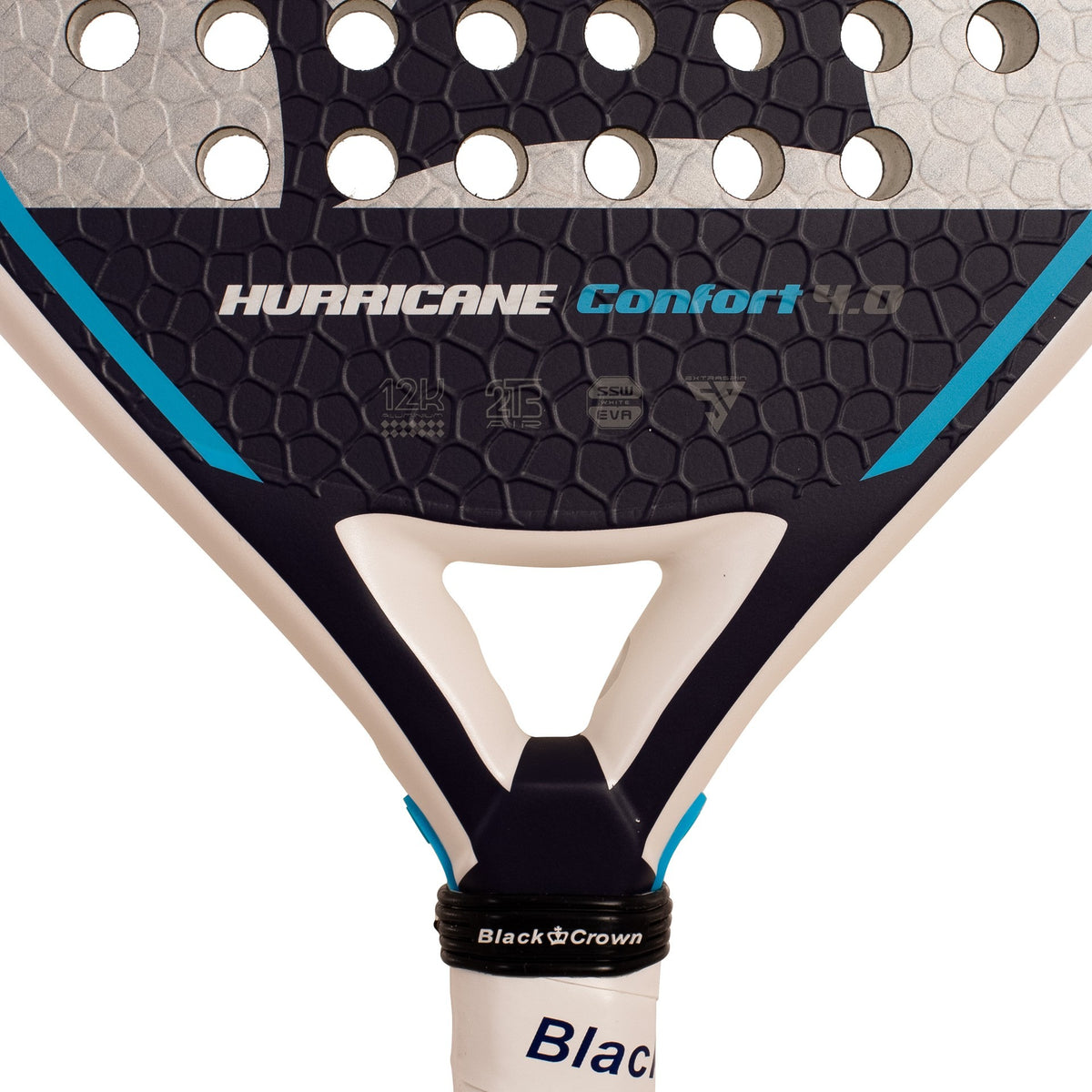 Coeur de la Black Crown Hurricane Comfort 4.0, technologies 12K Aluminium, 2TB AIR, SSW White EVA et 5D Extra Spin