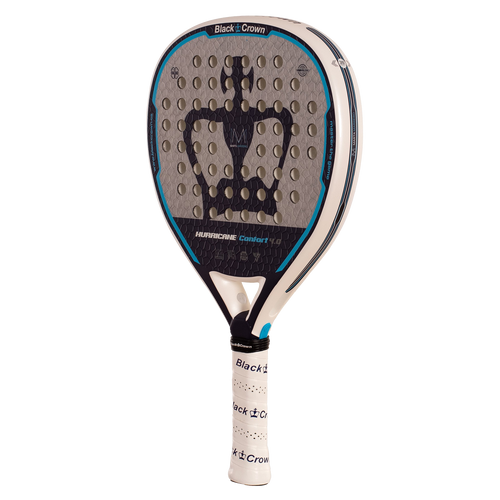 Raquette de padel Black Crown Hurricane Comfort 4.0, vue de trois quarts