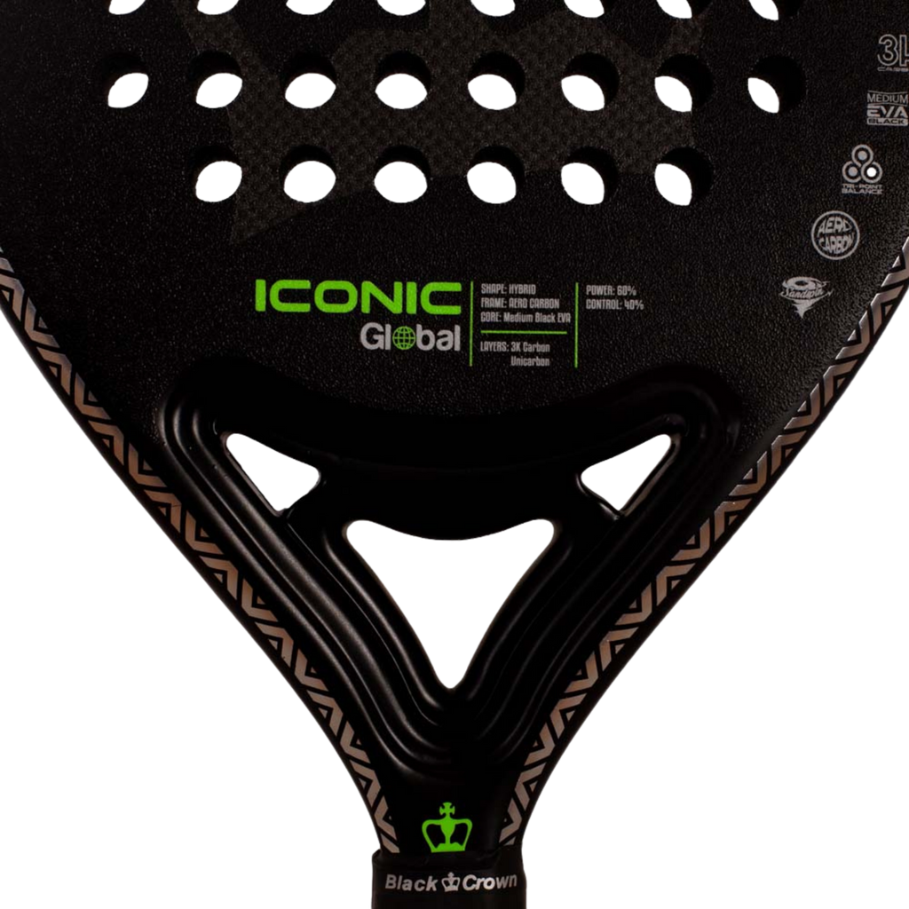 Raquette de padel Black Crown Iconic Global