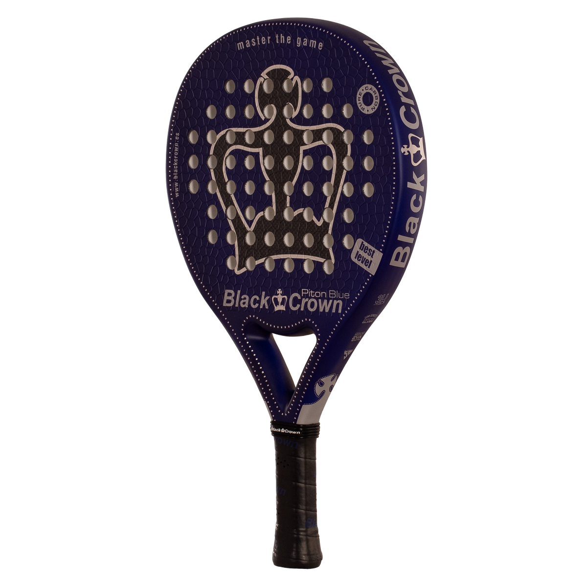 Raquette de padel Black Crown Piton Blue vue de dos