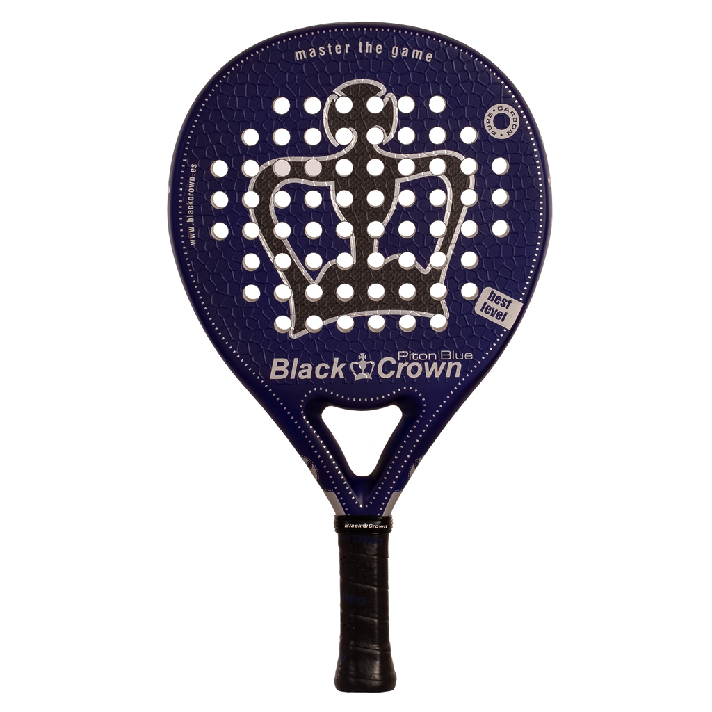 Raquette de padel Black Crown Piton Blue vue de face