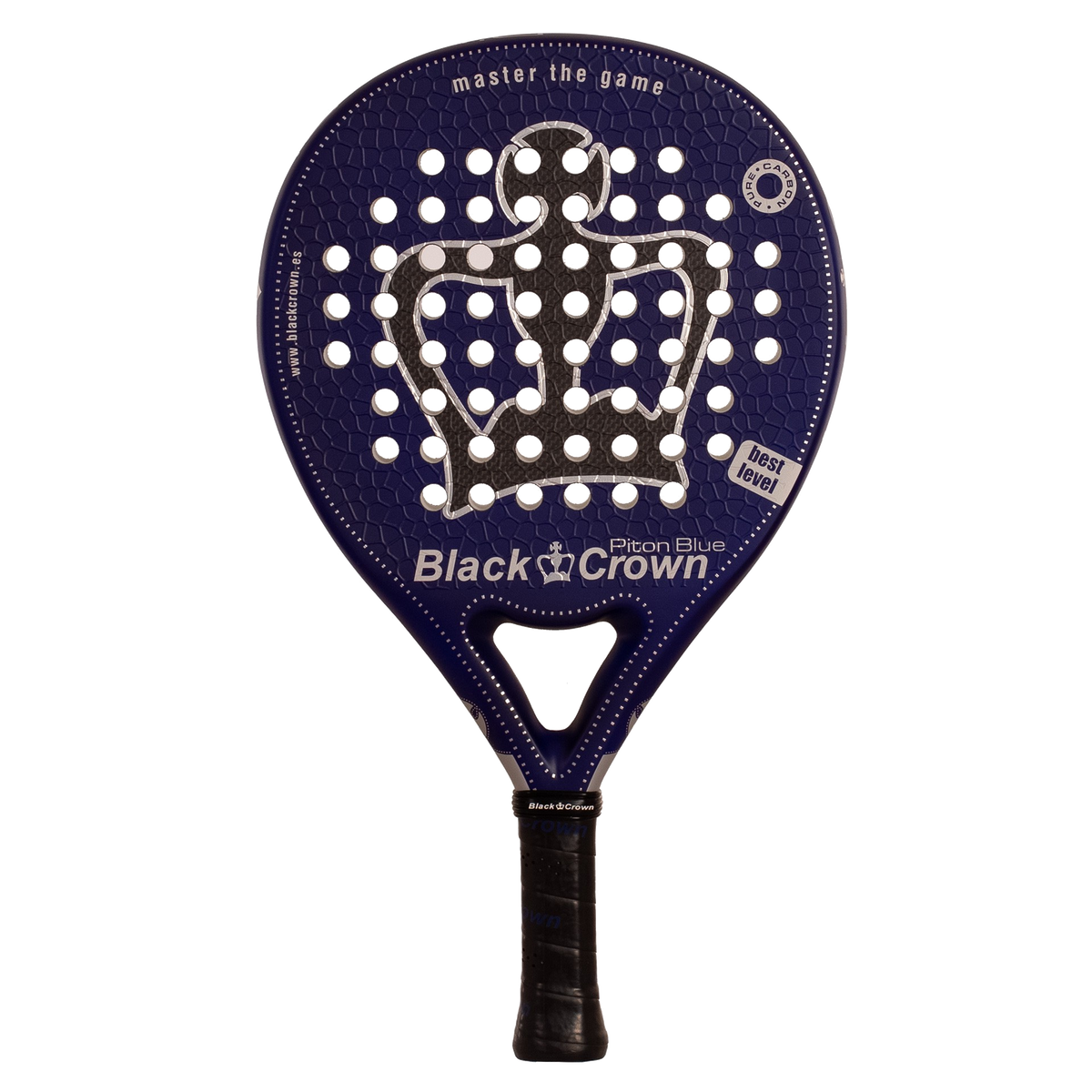 Raquette de padel Black Crown Piton Blue vue de face