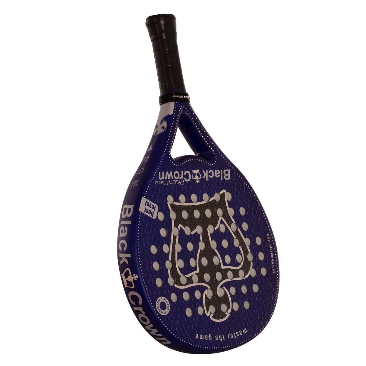 Raquette de padel Black Crown Piton Blue vue de profil