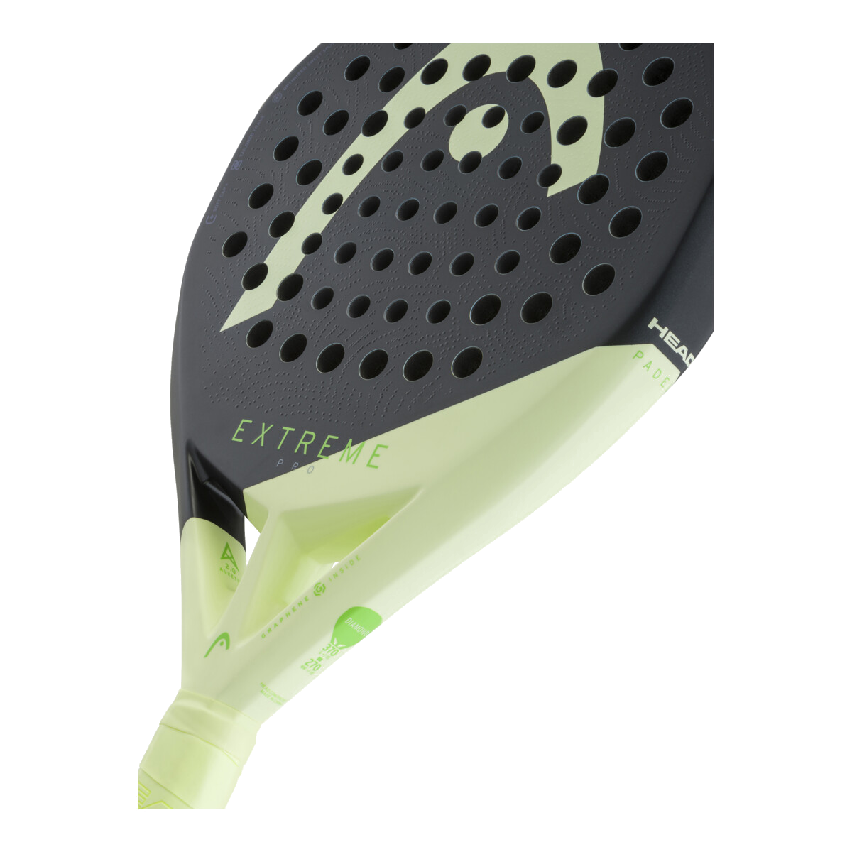 Raquette de padel Head Extreme Pro 2026, détail du cœur et du pont