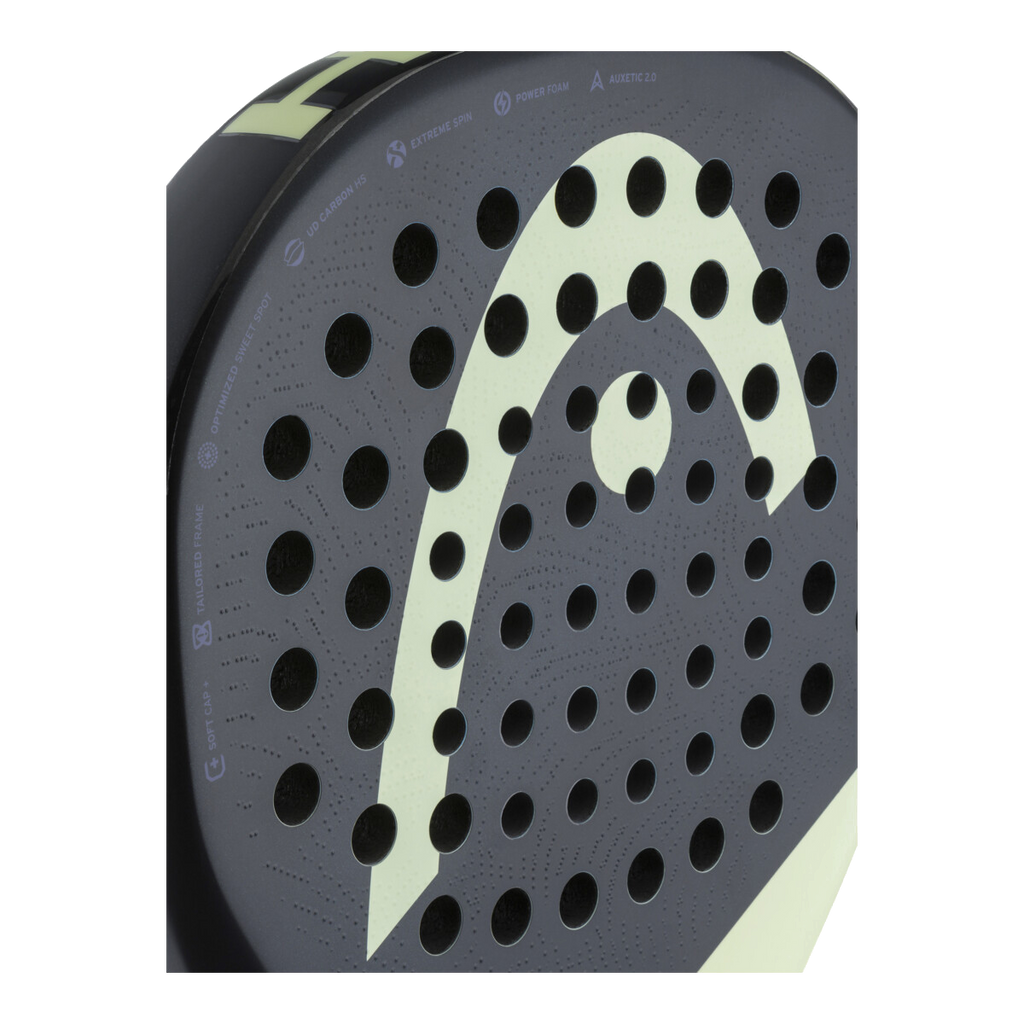 Raquette de padel Head Extreme Pro 2026, détail des technologies gravées sur la face